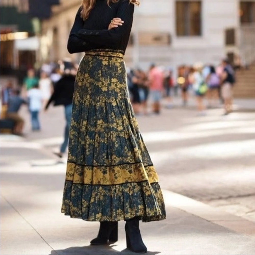 Anthropologie Carolina K Midnight MaxiSkirt NWT XS